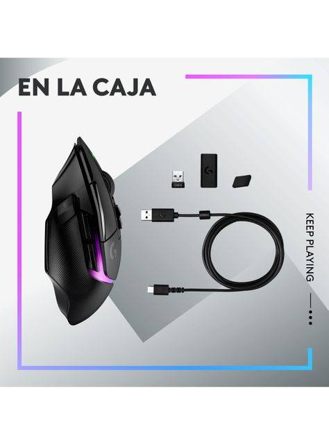 Mouse Óptico Inalámbrico RGB Gaming G502 X Plus-1
