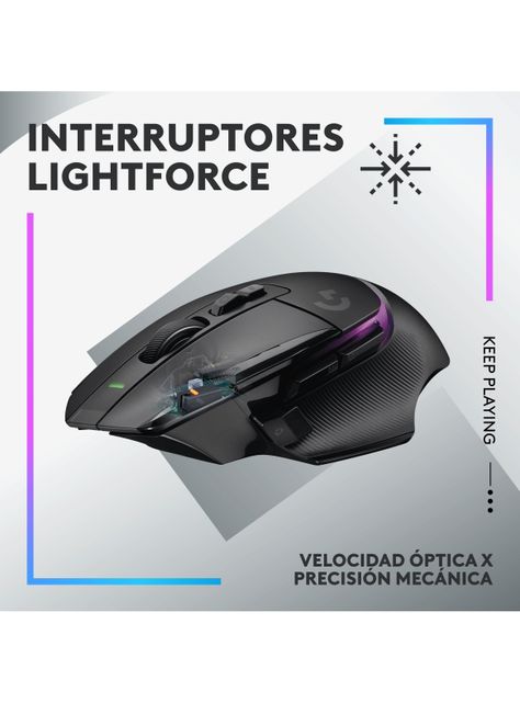 Mouse Óptico Inalámbrico RGB Gaming G502 X Plus-2