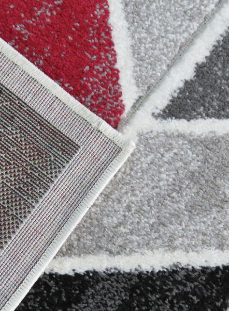 Alfombra Carved D4 170x230 cm Rojo-1