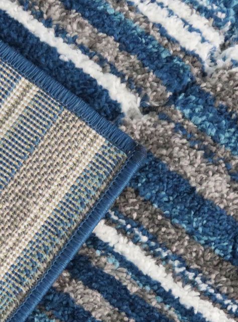 Alfombra Carved Florida D5 133x180 cm Azul-1