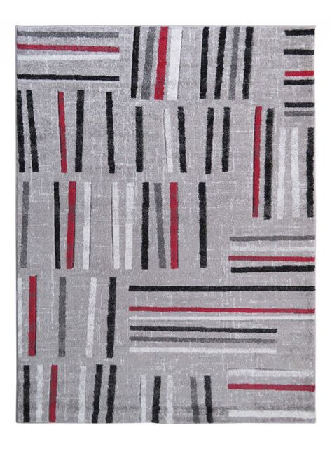 Alfombra Carved Florida D5 133x180 cm Rojo-0