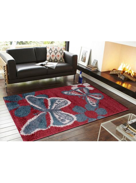 Alfombra Infantil 120x170 cm Shaggy Rojo-2