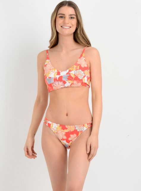 Bikini Bralette Estampado Calzón Clásico-0