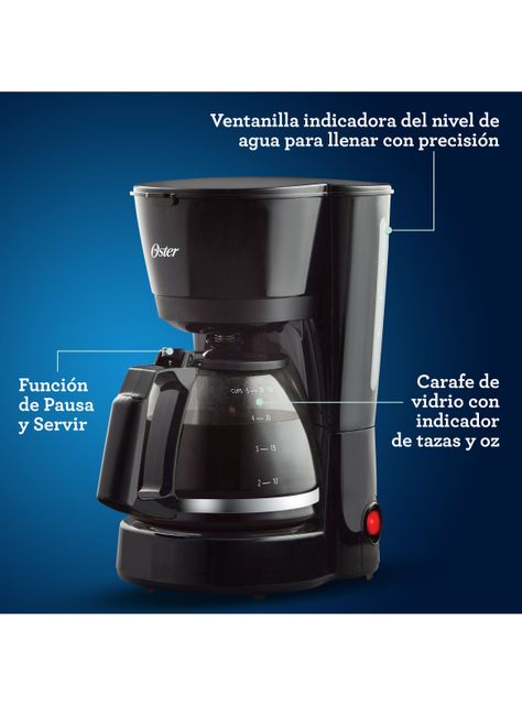 Cafetera de Filtro de 5 Tazas Negra-2