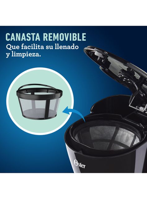 Cafetera de Filtro de 5 Tazas Negra-1