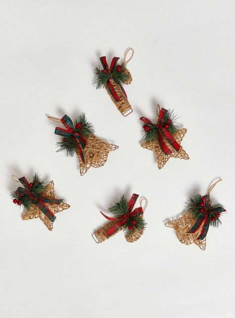 Set 6 Adornos Navidad Yute Forest-1