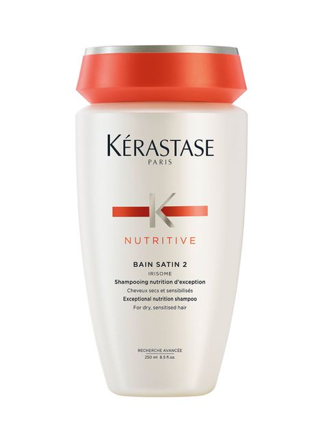 Shampoo Nutrición Cabello Seco A Muy Seco Bain Satin 2 Nutritive 250ml-0
