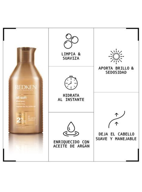 Shampoo Redken Hidratación All Soft 300 ml-2