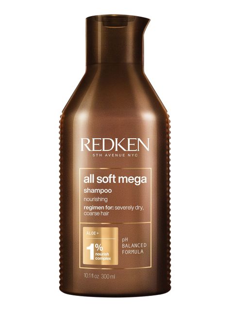 Shampoo Nutritivo Cabello Seco y Quebradizo All Soft Mega 300ml-0