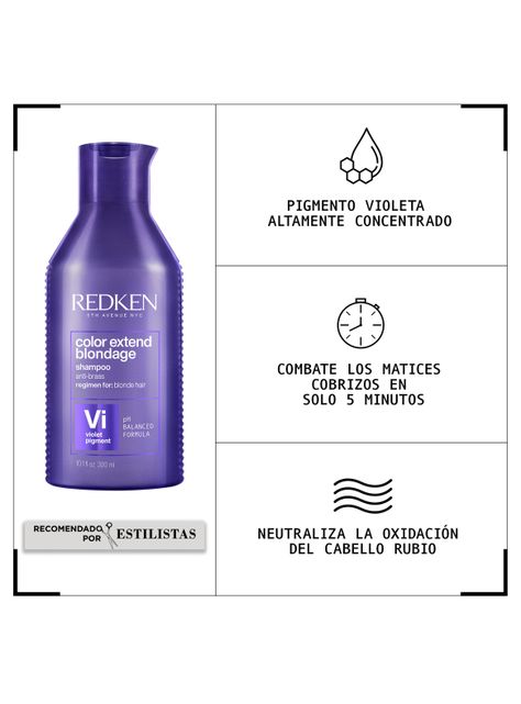 Shampoo Matizador Cabello Rubio Color Extend Blondage 300ml-1