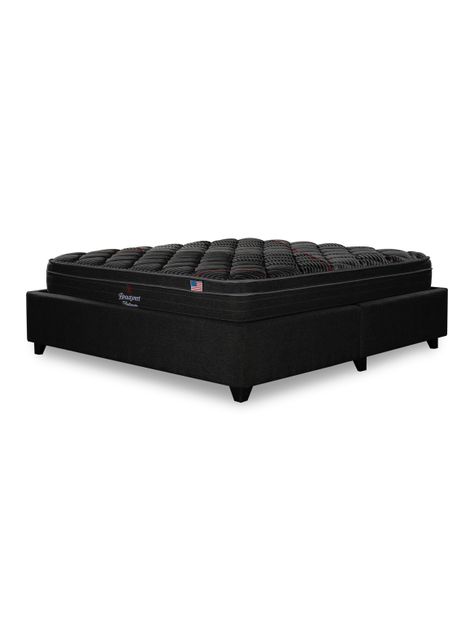 Cama Europea Bignest Platinum King + Respaldo Tibet Marengo-2
