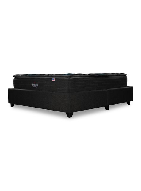 Cama Europea Bignest Dolphin King + Respaldo Tibet Marengo-0