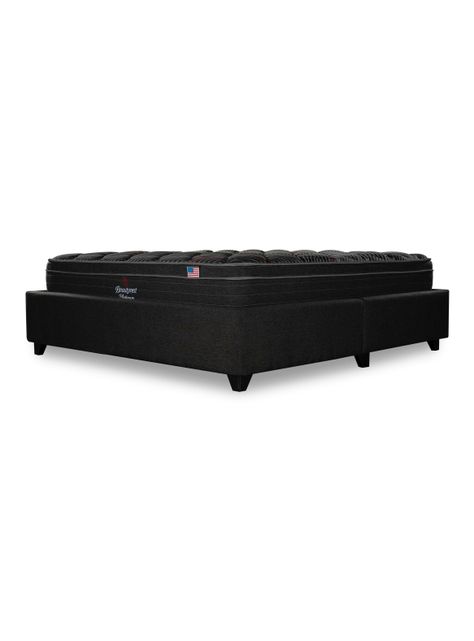 Cama Europea Bignest Platinum King + Respaldo Tignes Marengo-0