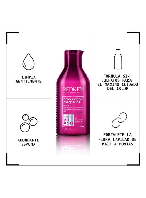 Shampoo sin sulfatos Color Extend Magnetics Cabello con Color 300ml-2