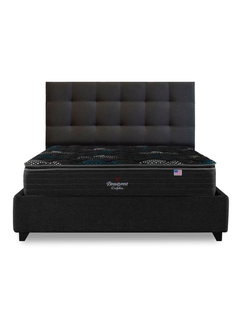 Cama Europea Bignest Dolphin King + Respaldo Tignes Marengo-1