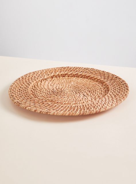 Plato Base Ratán Natural 35 cm-1