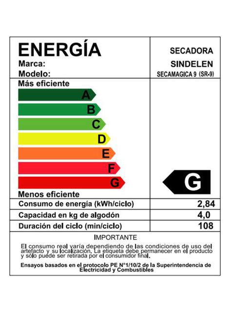 Secadora Sindelen Frontal 9 Kg SR-9-4