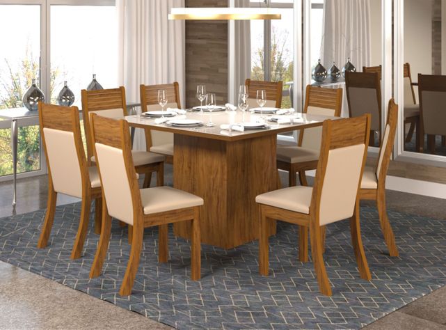 Juego de Comedor Chanel + 8 Sillas Altavisión-5