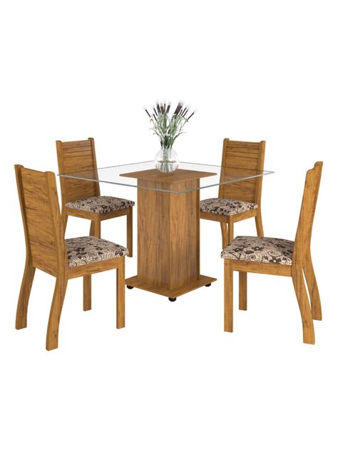 Juego Altavisión de Comedor Focco + 4 Sillas-0