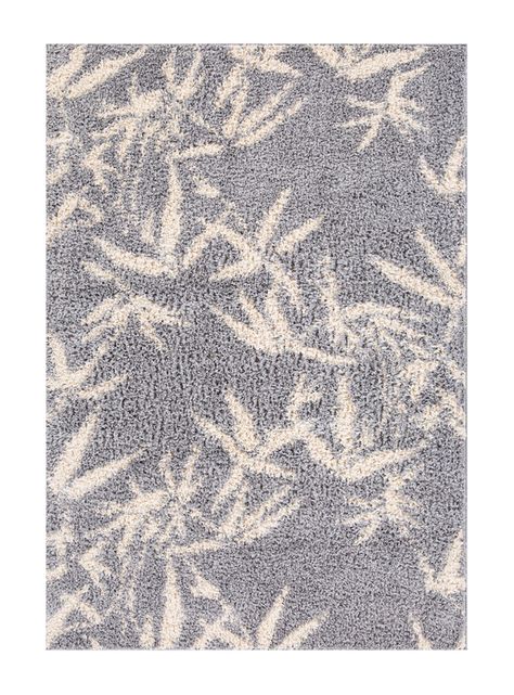 Bajada de Cama Shaggy Guiza 50x100 cm Gris-0