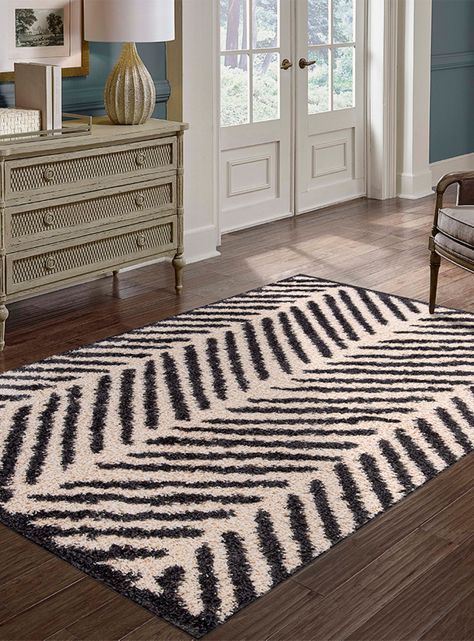 Alfombra Shaggy Guiza 150x200 cm Melange-2