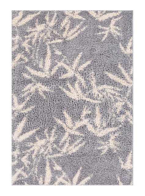 Alfombra Shaggy Guiza 170x230 cm Gris-0