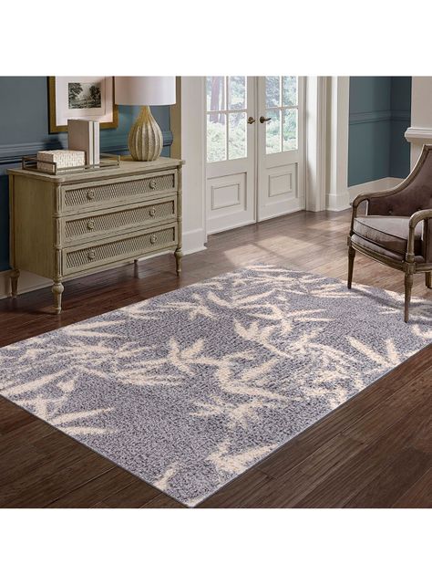 Alfombra Shaggy Guiza 170x230 cm Gris-1