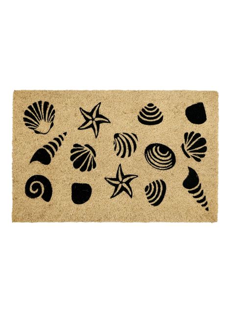 Limpiapiés Shells 45x75 cm Café-0