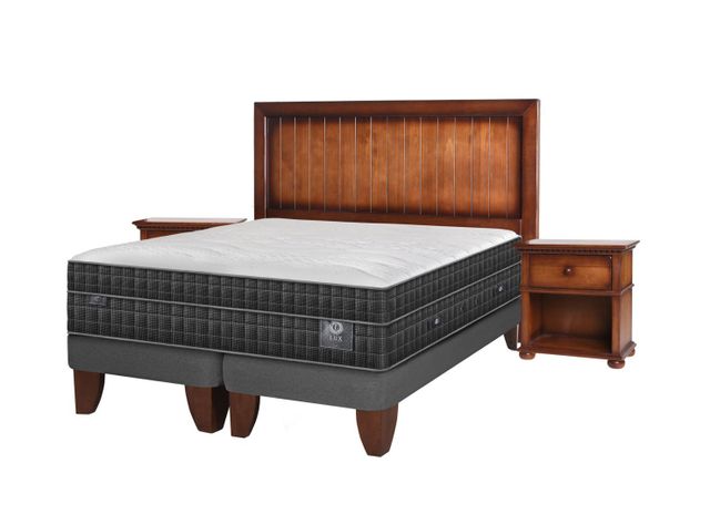 Cama Europea Lux King BD + Set Maderas Monterrey-1