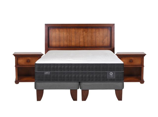 Cama Europea Lux King BD + Set Maderas Monterrey-0