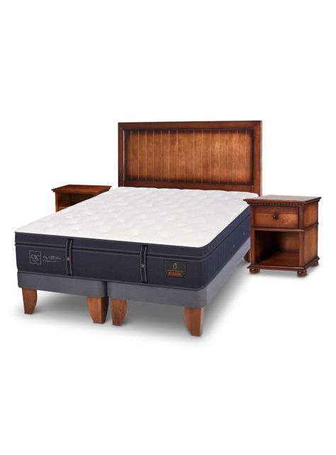 Cama Europea Grand Premium 2 Plazas Base Dividida Monterrey-0