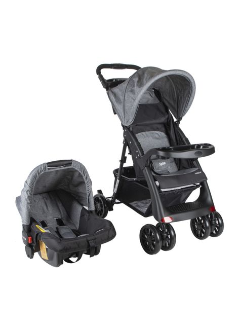 Coche Cosco Travel System Spine Gris-0