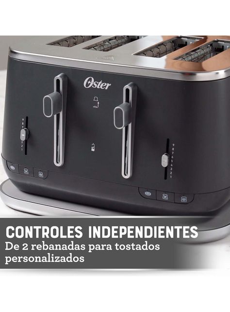 Tostador Eléctrico 4 Rebanadas 9 Niveles TSSTTA4540B Negro-2