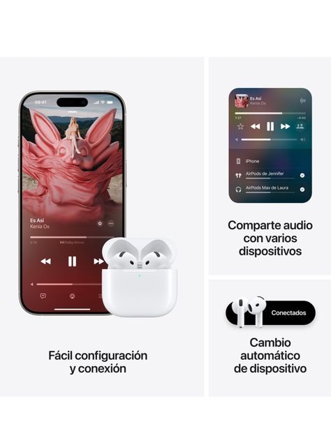 Apple AirPods 4 con Cancelación Activa de Ruido-7