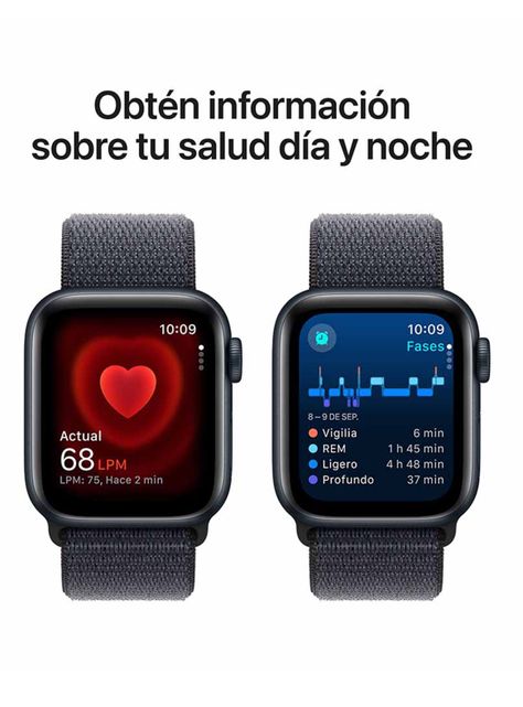 Apple Watch SE GPS Caja Aluminio Medianoche 40mm Correa Loop Deportiva Tinta-4