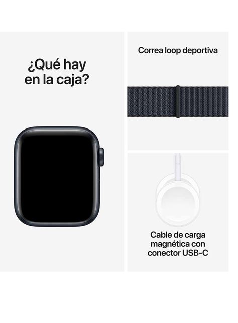 Apple Watch SE GPS Caja Aluminio Medianoche 40mm Correa Loop Deportiva Tinta-6