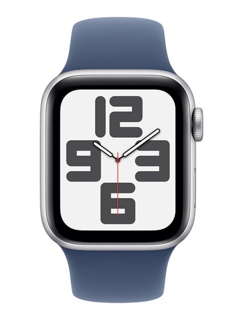 Apple Watch SE GPS Caja Aluminio Plata 40mm Correa Deportiva Azul Denim Talla M/L-1