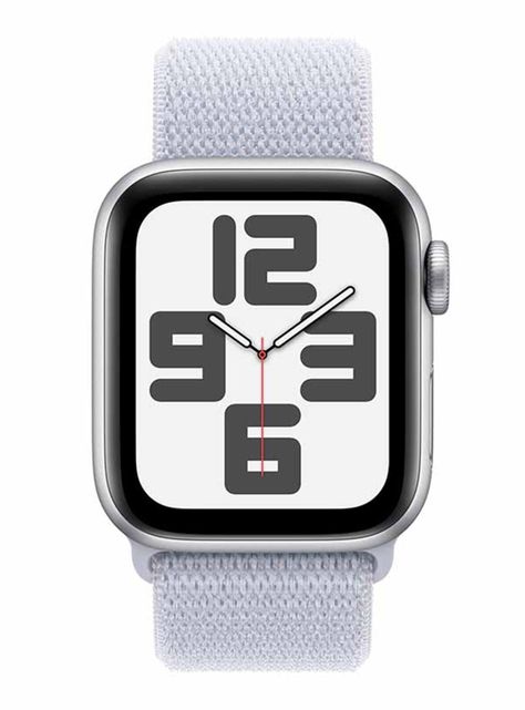 Apple Watch SE GPS Caja Aluminio Plata 40mm Correa Loop Deportiva Azul Nube-1