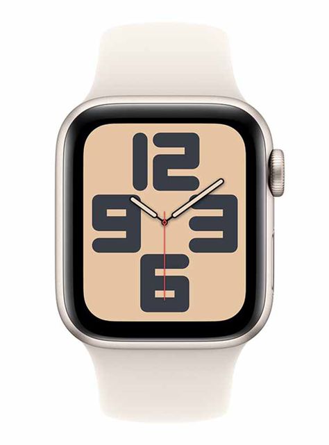 Apple Watch SE GPS Caja Aluminio 40mm Correa Deportiva Blanco Estelar Talla S/M-1