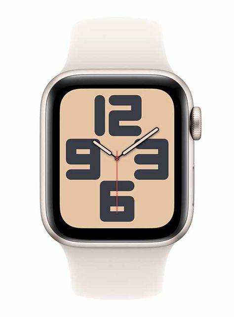 Apple Watch SE GPS Caja Aluminio 40mm Correa Deportiva Blanco Estelar Talla M/L-1