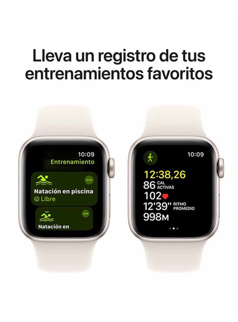 Apple Watch SE GPS Caja Aluminio 40mm Correa Deportiva Blanco Estelar Talla M/L-5