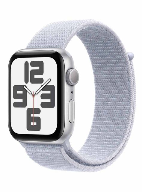 Apple Watch SE GPS Caja Aluminio Plata 44mm Correa Loop Deportiva Azul Nube-0
