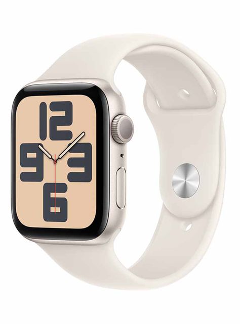 Apple Watch SE GPS Caja Aluminio 44mm Correa Deportiva Blanco Estelar Talla M/L-0