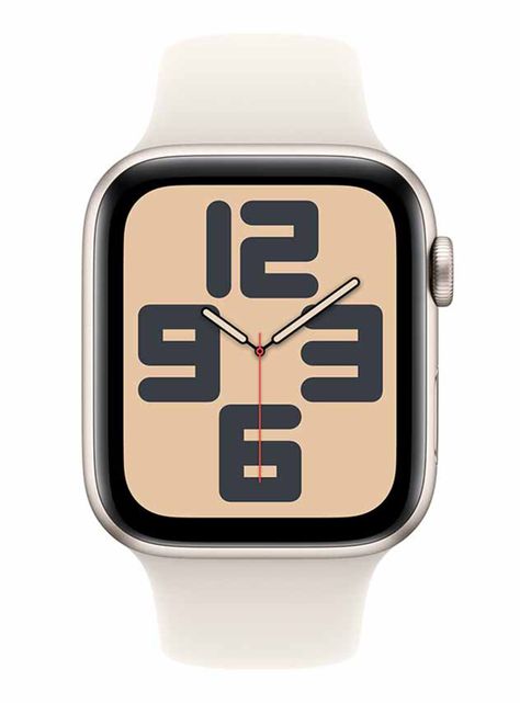 Apple Watch SE GPS Caja Aluminio 44mm Correa Deportiva Blanco Estelar Talla M/L-1