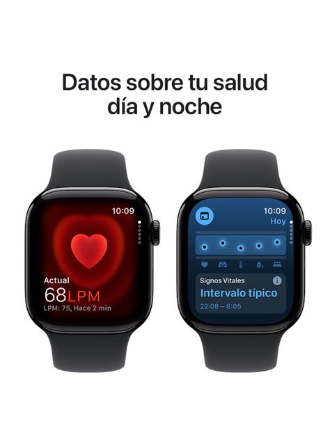 Apple Watch Series 10 GPS Caja Aluminio Negro Azabache 42mm Correa Deportiva Negra Talla S/M-4