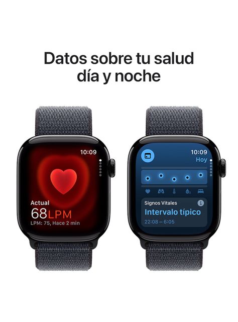 Apple Watch Series 10 GPS Caja Aluminio Negro Azabache 42mm Correa Loop Deportiva Tinta-4