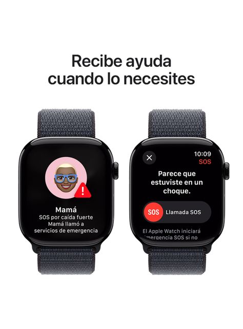 Apple Watch Series 10 GPS Caja Aluminio Negro Azabache 46mm Correa Loop Deportiva Tinta-5