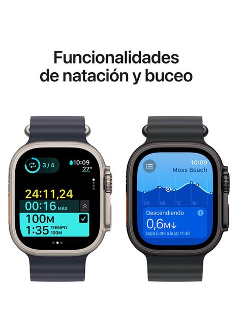 Apple Watch Ultra 2 GPS + Cellular Caja Titanio Negro 49 mm Correa Loop Alpine Verde Oscuro Talla L-4