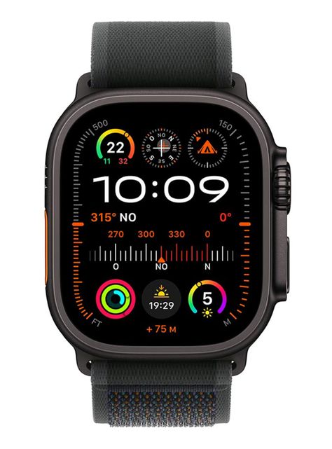 Apple Watch Ultra 2 GPS + Cellular Caja Titanio Negro 49 mm Correa Loop Trail Negra Talla M/L-1