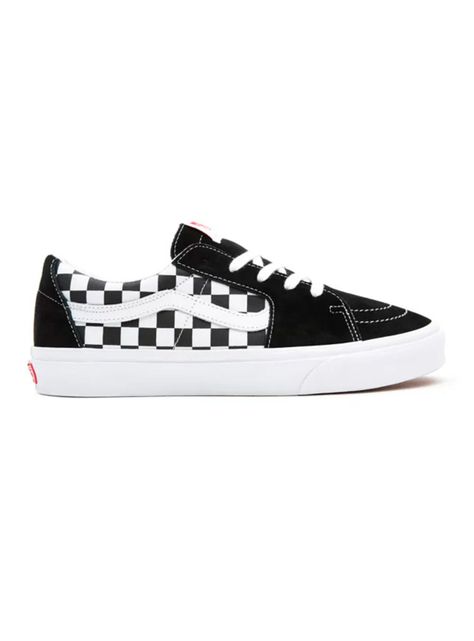 Zapatilla Urbana Black Checker Sk8-Low Canvas Hombre-1